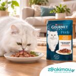 υγρή τροφή για γάτες φιλετάκια σολομού purina gourmet 85gr