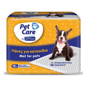 SEPTONA PET CARE ΕΠΙΔΑΠΕΔΙΕΣ ΠΑΝΕΣ ΓΙΑ ΚΑΤΟΙΚΙΔΙΑ 60Χ60εκ. 15τεμ.